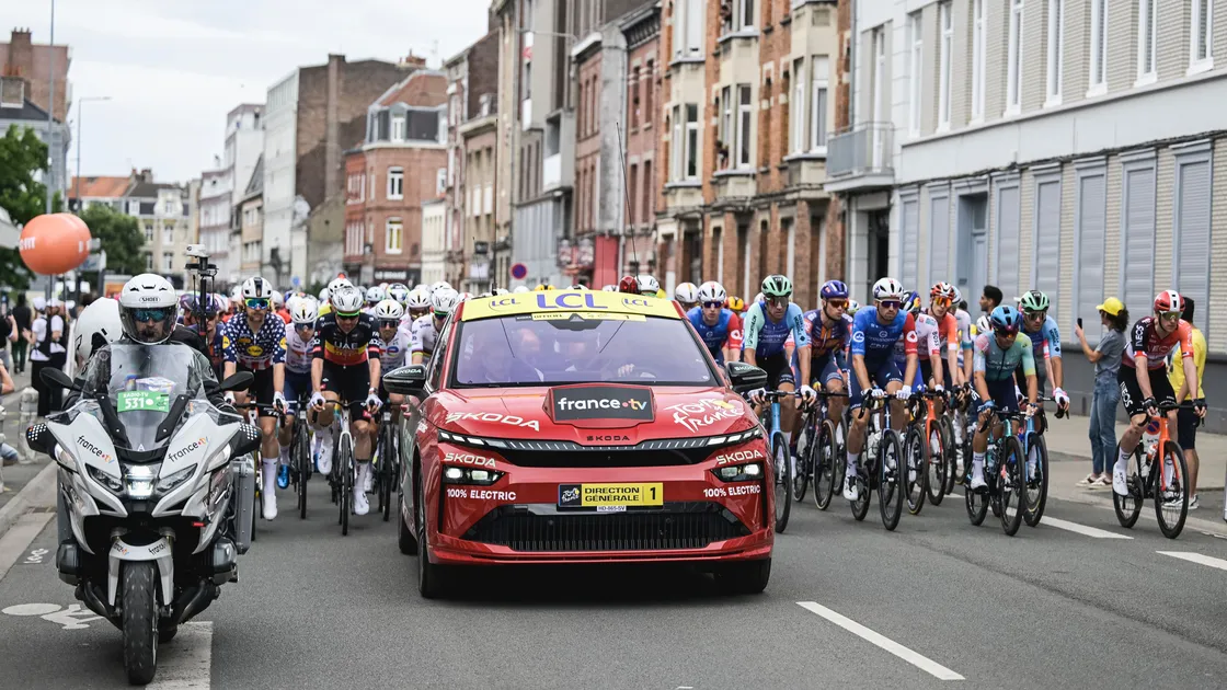 La voiture Škoda ENyaq de Christian Prudhomme