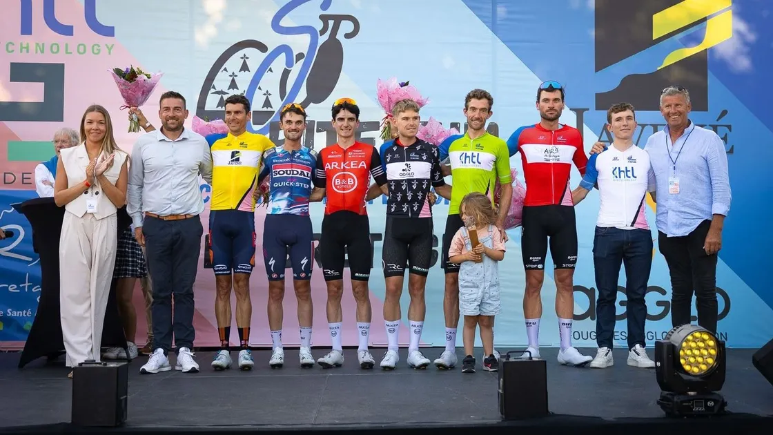 Podium du critérium de Bretagne